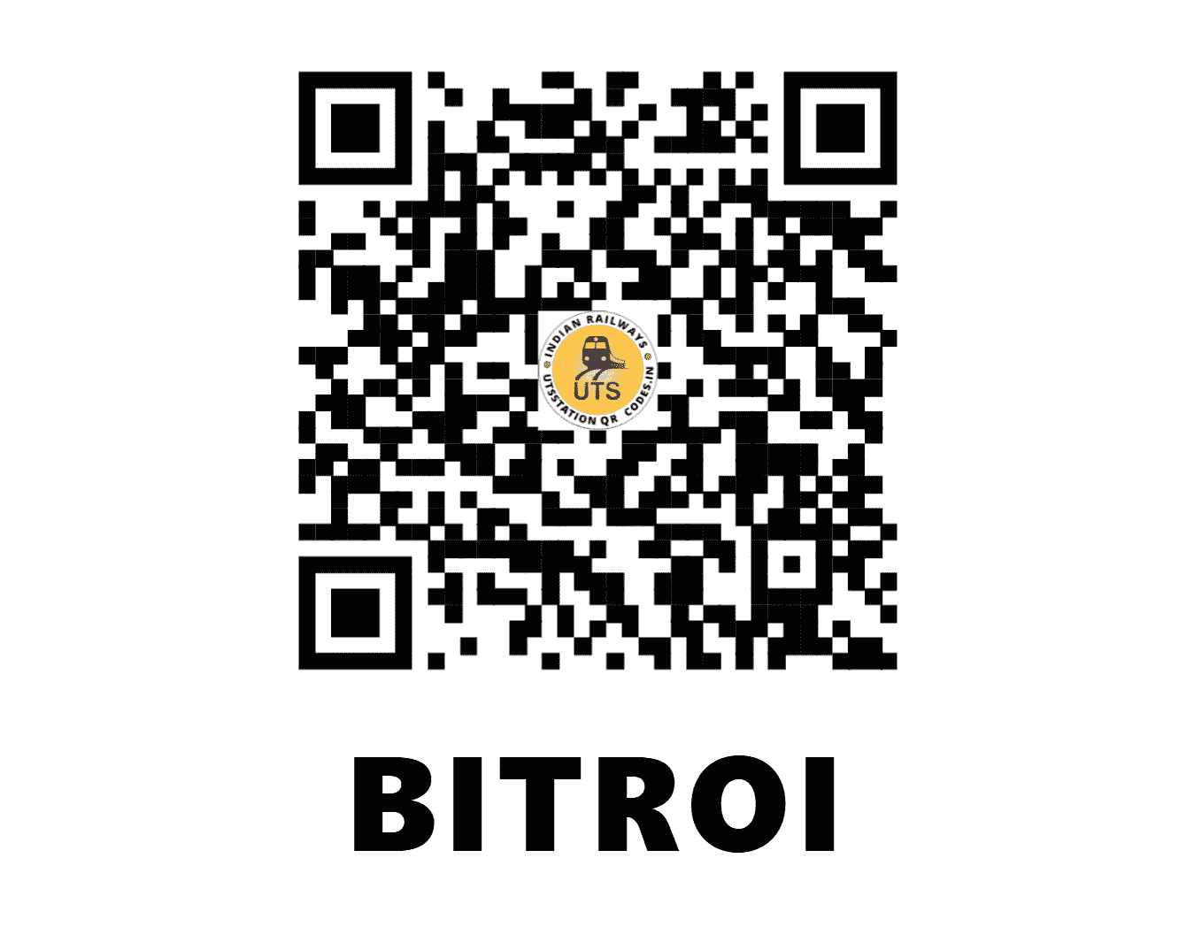 UTS QR Code for BITROI - BTRI (NE - UTTAR PRADESH)